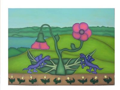 Iz ciklusa U ime cveća - Ulje na platnu 140x195 (2)
